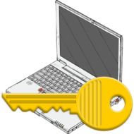 Computer access clipart