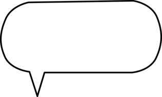 speech bubble drawing