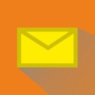 orange icon for a new message