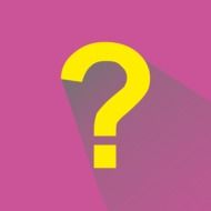 pink icon for the question mark