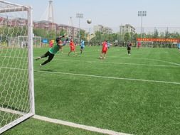 Photo of playing football team in Shanghai