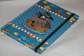 children notebook with maritime theme