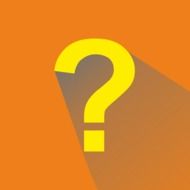 orange icon for the question mark