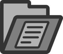 picture gray folder for documents