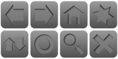 clipart of the grey icons