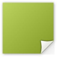 green paper drawing