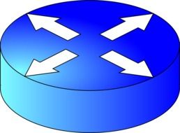 router, blue icon