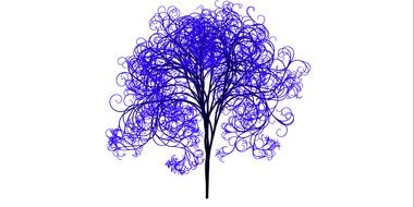 tree branches aesthetic tribe log blue artwork