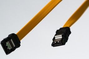 computer cable on white background