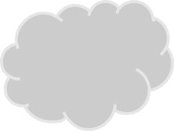 Cloud network service, clipart