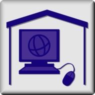 graphic image of internet access button