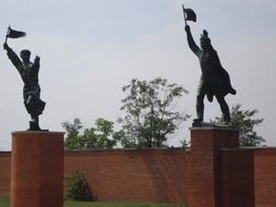 sculptures in memento park in budapest