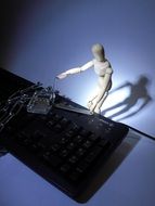 Privacy of data and the silhouette of the white man