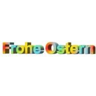 frohe ostern logo drawing