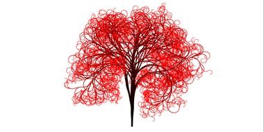 tree branches aesthetic tribe log red art