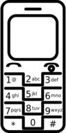 phone cell simple drawing