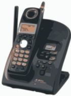 black cordless phone