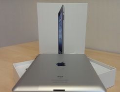 silver grey apple tablet