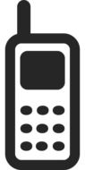 black white drawing mobile phone cell