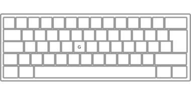 clipart of the white computer keyboard