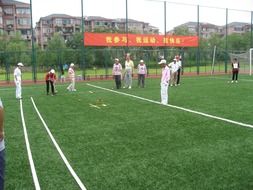 croquet on a green field in shanghai