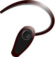 Headset for computer clipart