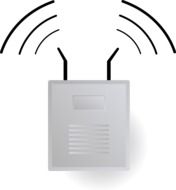 wifi wireless connector as a drawing