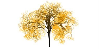 tree branches aesthetic tribe yellow art log