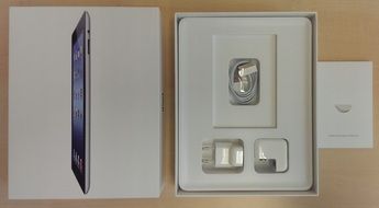 apple ipad tablet with accessories