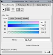 window with color picker
