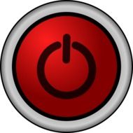 red power button drawing