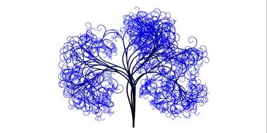 tree blue art branches aesthetic tribe log