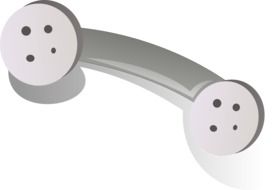 handset telephone as a drawing