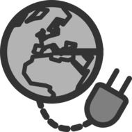 internet connection sign drawing