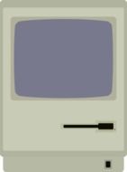 drawing of an old monitor