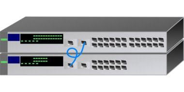 drawn internet switch with connectors