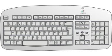 keyboard computer communication drawing