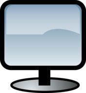 flat computer monitor as an illustration