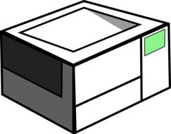 graphic image of computer scanner