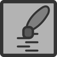 gray computer icon