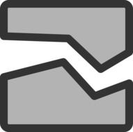 file broken sign drawing