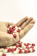 medicines in hand