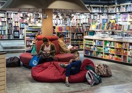 reading zone in a bookstore