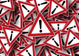 road sign attention drawing