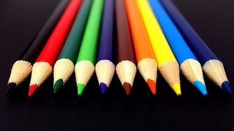 Colorful pencils for school