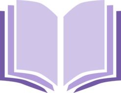 Purple book clipart