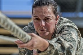 soldier woman