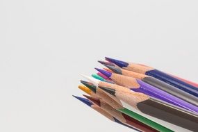 colored pencils on a light background