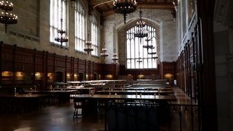 reading room in the school library