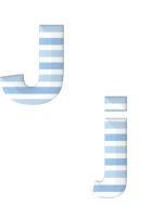 striped letters 